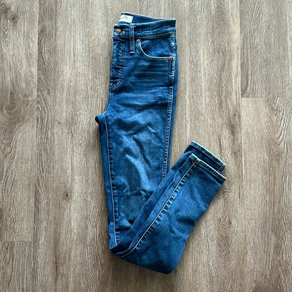 Madewell 10" High Rise Skinny Jeans Size 24 Tall Medium Wash